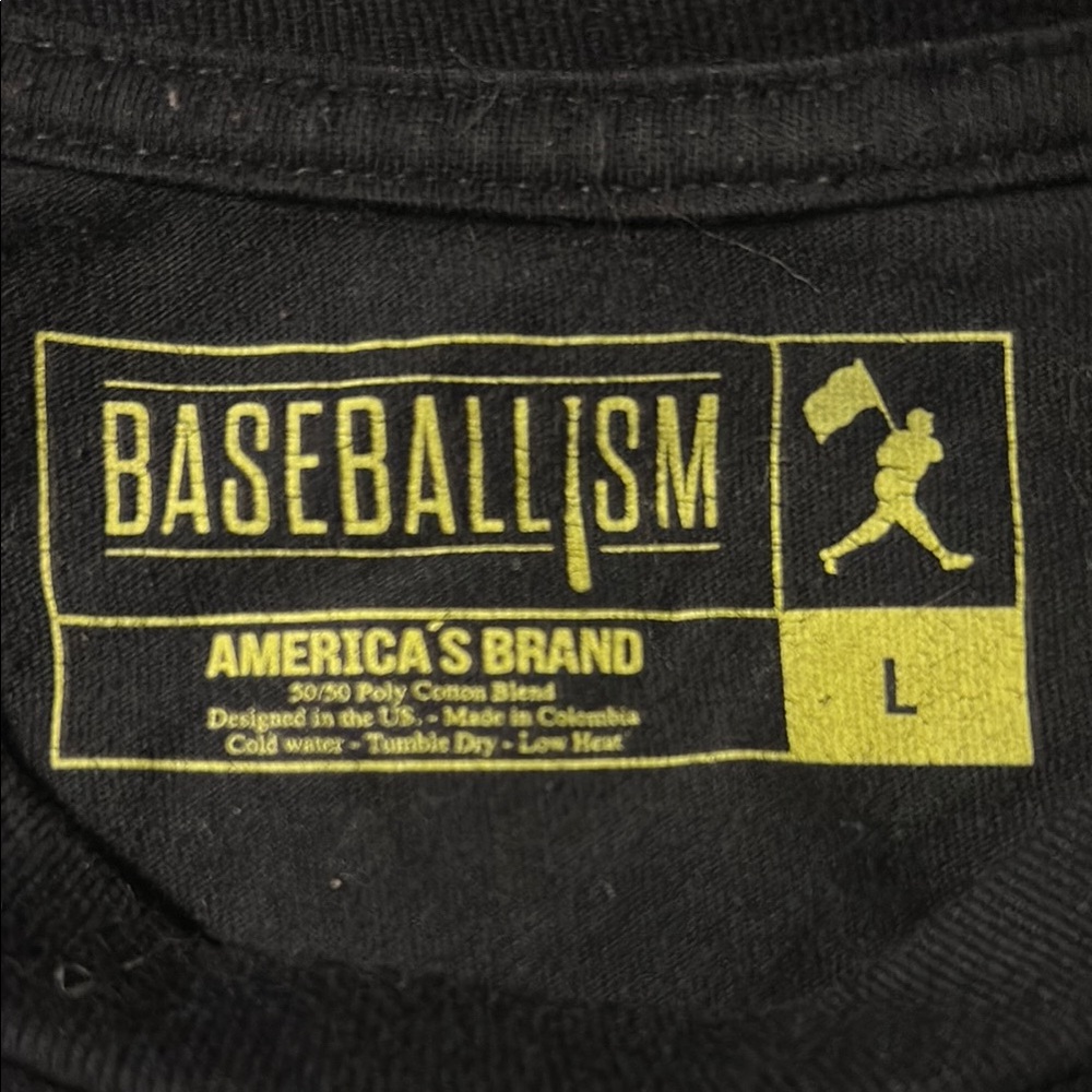 Black Short Sleeve Tee with Graphic Design - Picture 2 of 2
